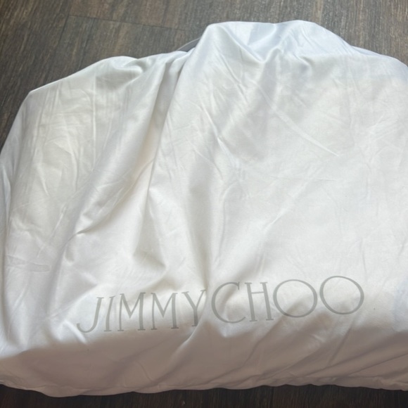 Jimmy Choo Nine2Five Logo Malibu Toweling East-West Tote Bag - Picture 12 of 12